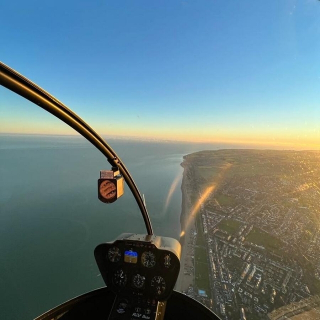 Vista desde el helicóptero